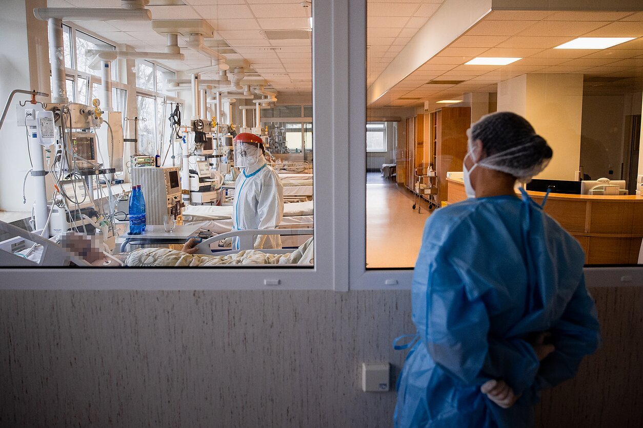 Coronavirus ward at Panevėžys Hospital Coronavirus ward at Panevėžys Hospital